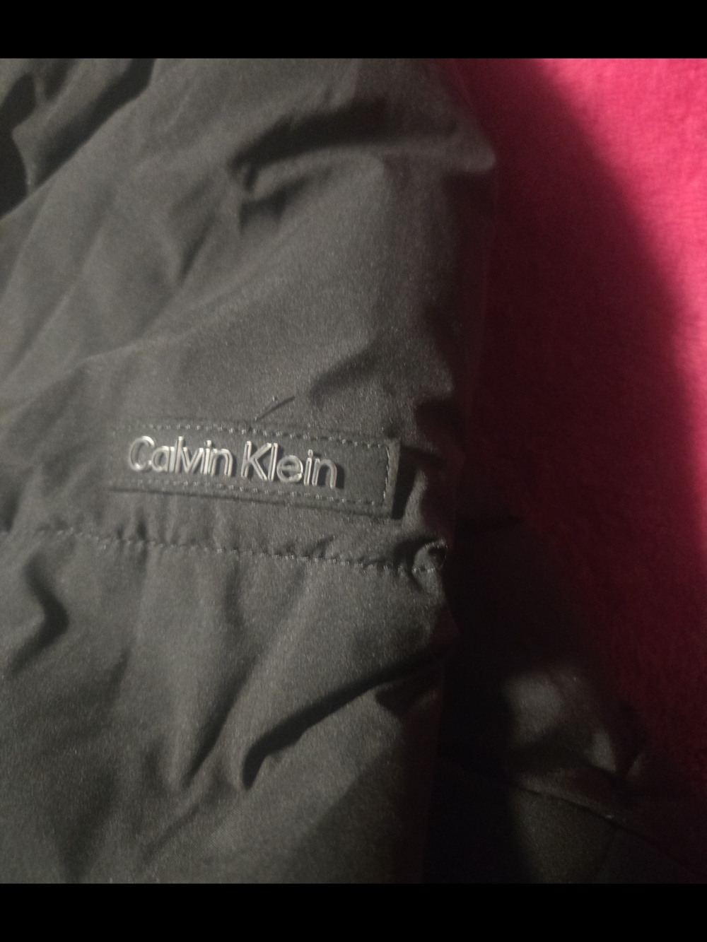 CALVIN KLEIN-Black Hooded Quilted Puffer Coat Mens - Picture 8 of 9